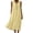 Yellow, variant on HAiming Women's Sleeveless Dresses Plain Button Loose Casual Midi Sundress Solid Color V Neck Summer Vacation Workout Tank Dresses