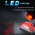 thumbnail image 2 of Universal LED License Plate Light 12V 24V White, Rear Driving Lamp for Car, Motorcycle, Truck, Trailer, & Van, 6-LED Easy Install Side Marker, Durable Plastic Housing, Clear Lens, 2 of 8
