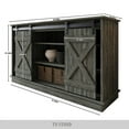 thumbnail image 2 of Castle Place Vintage 54" TV Stand Console for TVs up to 65", Dark Gray, 2 of 7