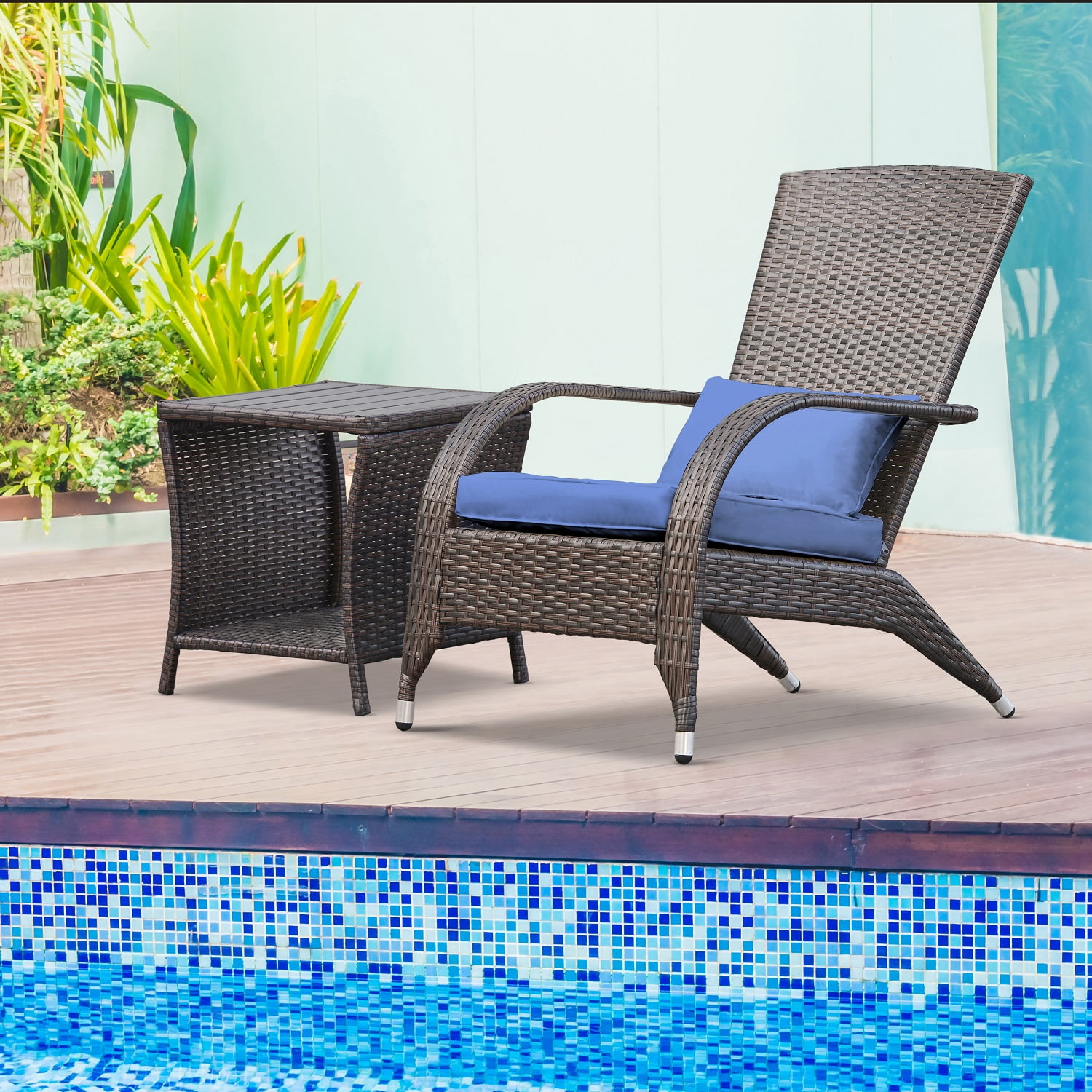 plastic wicker adirondack chairs