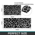 thumbnail image 7 of Black and White Giraffe Pattern Kitchen Rugs Sets Of 2,Anti Fatigue Kitchen Mat Rugs Non Slip Washable,Decorative Kitchen Floor Mats for Kitchen,Sink,Laundry,17"x30"+17"x47", 7 of 7