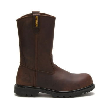 Caterpillar Men's Revolver Pull-On Steel Toe Boot,Dark Brown,8 W US