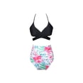 thumbnail image 1 of ITFABS Mother Daughter Swimsuit, Padded Bikini Set, Ruffle Floral Bathing Suit, 1 of 1