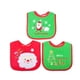thumbnail image 1 of EeaseMX 3 baberos navideños para bebé, adorables baberos para bebé, toalla para saliva, baberos para comer al mediodía para recién nacidos., 1 of 8