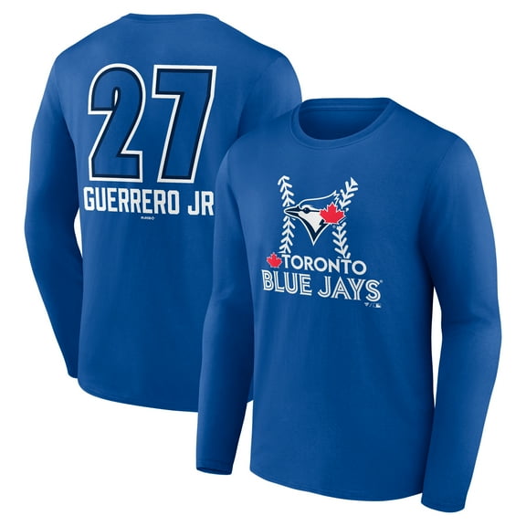 Men's Vladimir Guerrero Jr. Royal Toronto Blue Jays Name & Number Fastball Long Sleeve T-Shirt