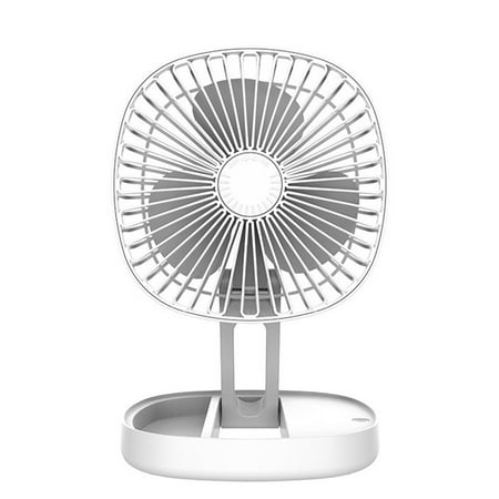 

Retractable Folding Mini Desktop Fan Outdoor USB Fan Charging White