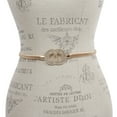 thumbnail image 2 of Women's Metal Stretchy High Waist Belt with Circle Rhinestone Buckling, 2 of 3