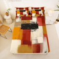 thumbnail image 5 of Homewish Brown Watercolor Queen Sheets,Vintage Geometric Art Queen Sheet Sets,4pcs,1 Flat Sheet, 1 Fitted Sheet and 2 Pillowcases, 5 of 6