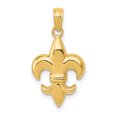 thumbnail image 1 of 14K Yellow Gold Small Fleur-De-Lis Pendant, 1 of 3