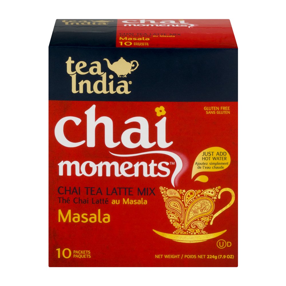 Tea India Chai Moments Chai Tea Latte Mix Masala 10 CT