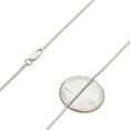 thumbnail image 2 of 1.2mm Solid .925 Sterling Silver Square Box Chain Necklace, 22 inches, 2 of 7