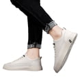 thumbnail image 3 of ZTTD Men All Match Breathable Leather Casual Sneakers, 3 of 7