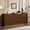 Walnut, variant on 67 Inch Modern Wavy Sideboard, Curved Contour Storage Cabinet with 6 Doors, Wood-Grain Top for Kitchen Bedroom Living Room, Black