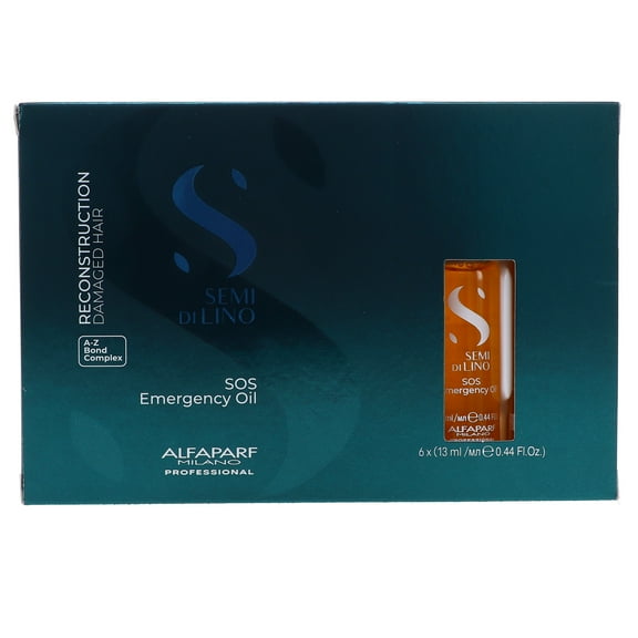 Alfaparf Milano Semi Di Lino Reparative SOS Emergency Oil 0.44 oz 6 Pack
