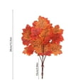 thumbnail image 3 of Halloween Clearance Boovnll Fall Flowers, 2Pcs Maple Leaves Artificial Flowers for Outdoors Indoor Fake Flowers for Thanksgiving Wedding Tables Centerpiece Party Decor, Fall Decorations for Home, 3 of 6