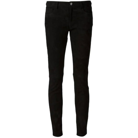 Creatures of the Wind Women's Slim Fit Suede Trousers Sz 10 Black