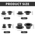 thumbnail image 4 of 40 Pcs 4 Sizes Mini Black Top Hats Plastic Magician Top Hats Christmas Decoration Plastic Mini Hats Miniature Top Hats Craft Gift Accessories for Snowman Decorating Christmas Party Black DIY, 4 of 5