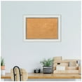 thumbnail image 5 of Amanti Art Natural Cork Board Framed Eva White Silver Narrow Bulletin Board 21 in. x 15 in., 5 of 7