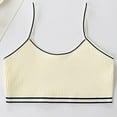 thumbnail image 5 of Gelikeya Girls Sports Bras Size 9-12 Spaghetti Straps Seamless Traing Bras Soft and Comfortable Cotton Underwear Camisole Bralettes(Tweens, X02 Yellow, 9-12 Years), 5 of 5