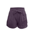 thumbnail image 5 of Gym Shorts Women High Waist Running Shorts for Lightweight Athletic Workout Shorts with Side Pockets and Zipper, 5 of 6
