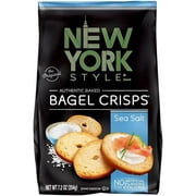 New York Style Sea Salt Bagel Crisps 7.2 oz Bag (Pack of 12)
