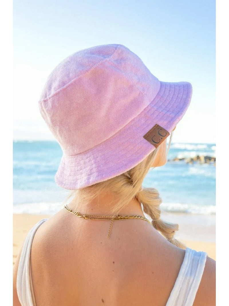 新品タグ付】ALEXIASTAM Terry Bucket Hat Navy CC Terry Cloth