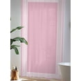 thumbnail image 4 of Sheer Curtains 84 Inches Long, Pink Greek Key Semi Sheer Curtains Light Filtering Window Treatment, Geometric Greece Ancient Farmhouse Geo Privacy Voile Drapes for Living Room Bedroom 52x84 Inch, 4 of 7