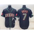 thumbnail image 1 of Nueva Llegada Camiseta De Béisbol Ml Copa Del Mundo De Nuevo México Talla 7 Para La Verano 2023 Verde Azul Alta Calidad Gao Jiahui unisex, 1 of 2