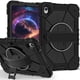 thumbnail image 2 of Funda Resistente a Golpes para Samsung Galaxy Tab S11, Funda Protectora de Silicona + Capa de PC Anti Caída con Asa Giratoria de 360°, Soporte, Correa para el Hombro, Negro, para Galaxy Tab S11, 2 of 9
