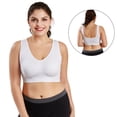 thumbnail image 3 of Sujetador deportivo de doble capa sin costuras de gran tamaño sin aro de acero ropa interior ajustable de yoga sin costuras para mujer, 3 of 5