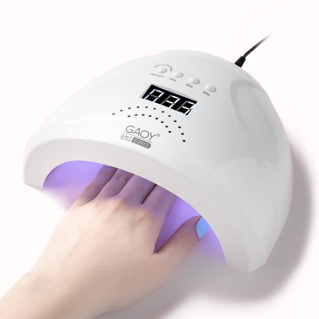 Lámpara de uñas UV LED GAOY con pantalla LCD y sensor automático