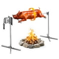 thumbnail image 1 of VEVOR Rotisserie Grill, AC120V 8 Level Height Electric Rotisserie Grill Kit, BBQ Grills Rotisseries Kit with 88 lbs Load Capacity, 38W Motor, Stainless Steel, 1 of 9