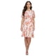 thumbnail image 1 of DKNY Womens Belted Gobet Jewel Fit & Flare Dress, white, Petite, 4P, 1 of 1