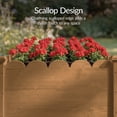 thumbnail image 4 of Best Choice Products 48x24x30in Raised Garden Bed, Scalloped Design, Elevated Wooden Planter for Yard - Acorn Brown, 4 of 9