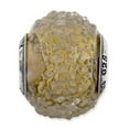 thumbnail image 3 of Sterling Silver Reflections Italian Olive Textured Glass Bead, 3 of 4