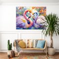 thumbnail image 3 of Stupell Industries Tropical Flamingo Love Pair Canvas Art, 48 x 36, by Shelly Craig, 3 of 8