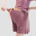 thumbnail image 2 of Dianli Maternity Loungewear Adjustable Buckle Thin Loose Shorts Elastic Waist Imitation Silk Soft Breathable Comfortable Homewear Maternity Nightwear, 2 of 8