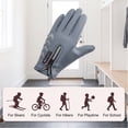 thumbnail image 5 of Gustave Kids Winter Warm Gloves Fleece Lined Non-Slip Gloves Cold Weather Outdoor Snow Cycling Gloves with Zipper for Girls Boys, 5 of 9