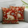 thumbnail image 2 of COMIO  Pillow Cover,Medieval Rabbit I French Modern Throw Pillow Case Modern Cushion Cover Square Pillowcase Decoration for Sofa Bed Chair Car  2pc, 2 of 6