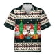thumbnail image 2 of Camisa hawaiana con estampado 3D de Papá Noel y renos para hombre, camisas hawaianas informales de manga corta para fiestas navideñas, 2 of 5