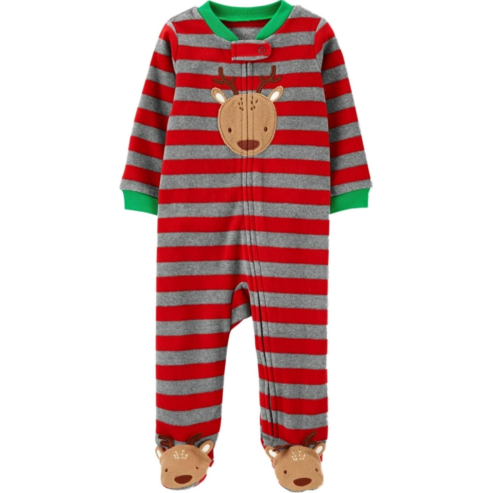 carter's white christmas pajamas