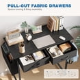thumbnail image 4 of Computer Desk with Drawers, 32 Inch Gaming Desk Home Office Desk, Small Work Desk Simple Study Writing Table PC Desks with Drawer Storage Shelves for Living Room Bedroom Home Office, 4 of 6