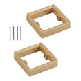 thumbnail image 3 of yotijay 2Pcs Single Socket Spacers Cable Box Heightening Pad for Home Bedroom Office golden, 3 of 9