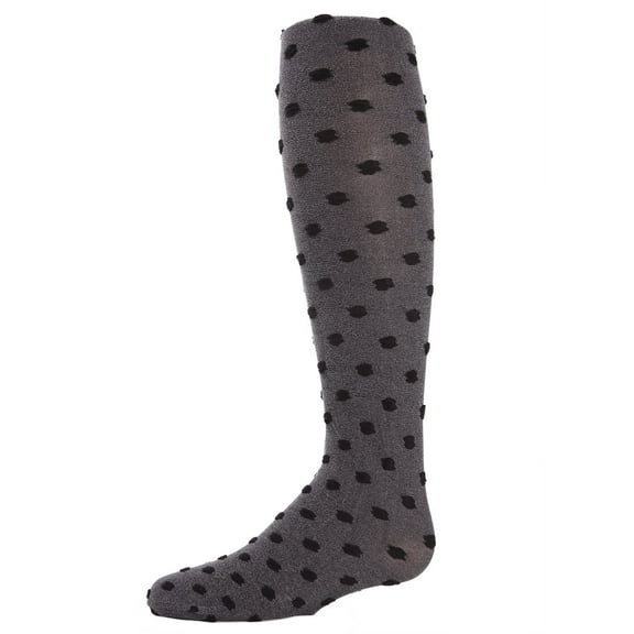 MeMoi  Dots for Tots Flocked Opaque Tights - Girls - Female, 4-6, Black