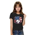 thumbnail image 2 of Umbreon Black Toddler Girls Boys Tee Shirt 4th of July Short Sleeve Round Neck Outfits Independence Day America Flag Patriotic Tops, 2 of 7