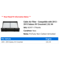 thumbnail image 2 of Cabin Air Filter - Compatible with 2013 - 2015 Subaru XV Crosstrek 2.0L H4 2014, 2 of 2