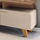 thumbnail image 3 of Mesa de TV Essenza con Repisa Superior y Puertas Abatibles | Diseño Curvo | 3 Compartimentos | Hasta 75”, 3 of 5