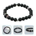 thumbnail image 6 of WRITWAA 1Pack Chain Bracelet Natural Stone Round Comfortable to Wear Mens Jewelry for Men, 6 of 8