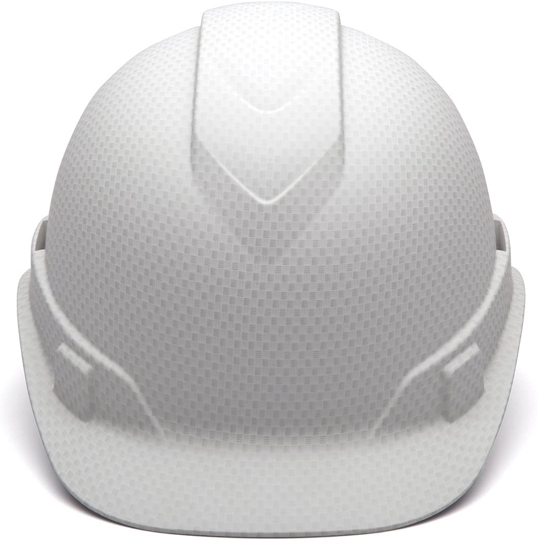 Pyramex Ridgeline Cap Style Hard Hat HP44116 Matte White Graphite Pattern Cap St