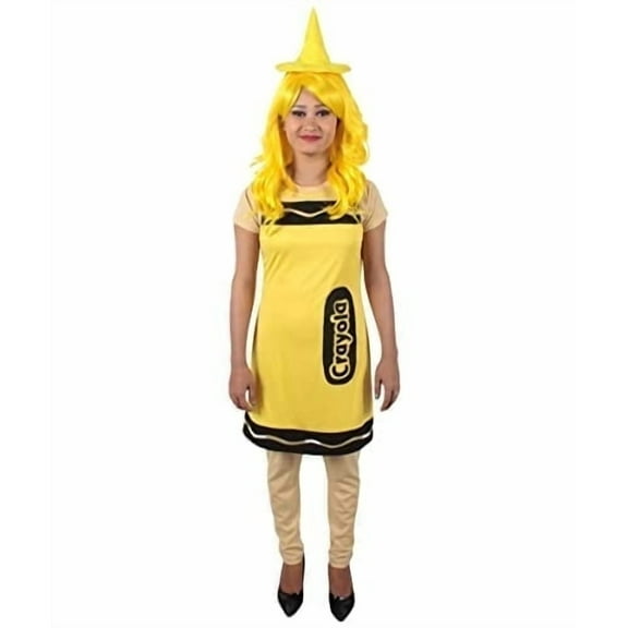 HPO| Adult Women's Crayon Costume Bundle| Multiple Color Options| Non-flammable Synthetic Fabric